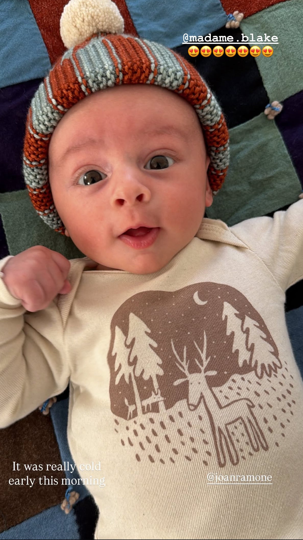 DEER FRIEND ORGANIC COTTON BABY ONESIE LONG SLEEVES