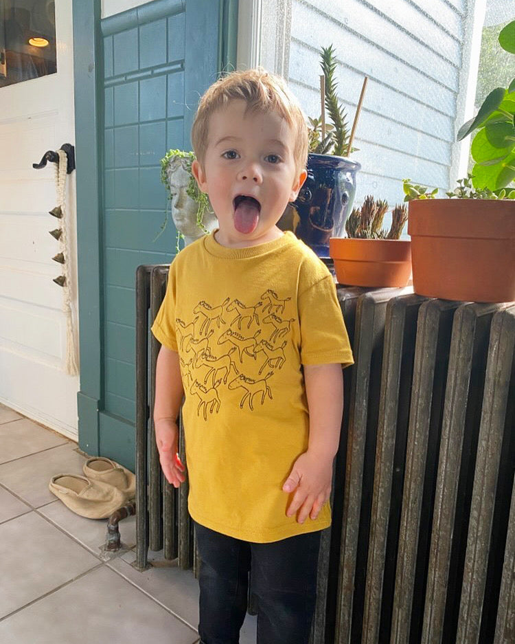 HORSES | ORGANIC COTTON KIDS' T-SHIRT