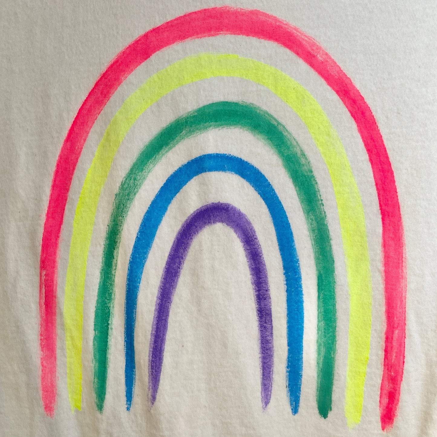 HAND PAINTED RAINBOW | ORGANIC COTTON T-SHIRT