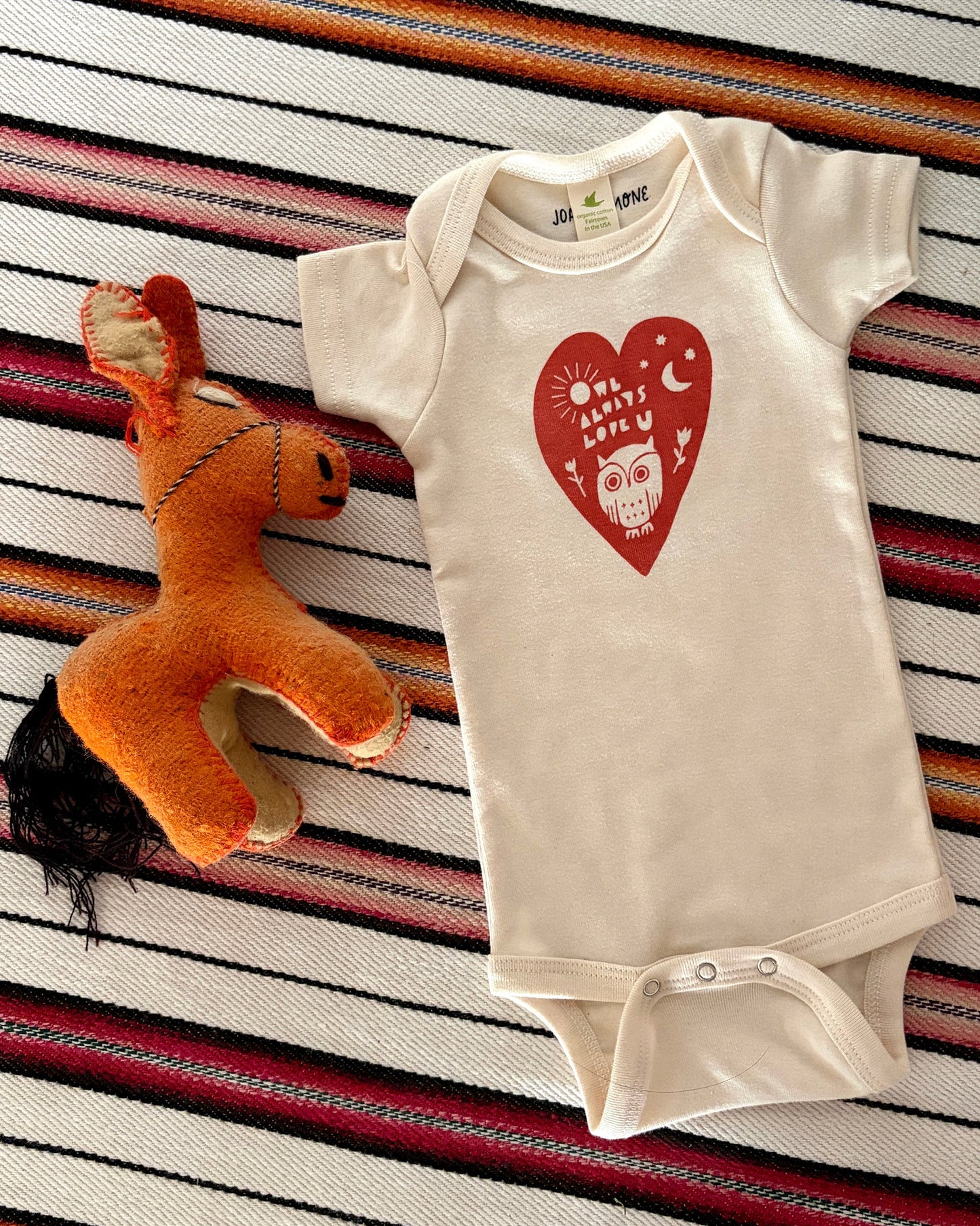 OWL ALWAYS | ORGANIC COTTON BABY ONESIE