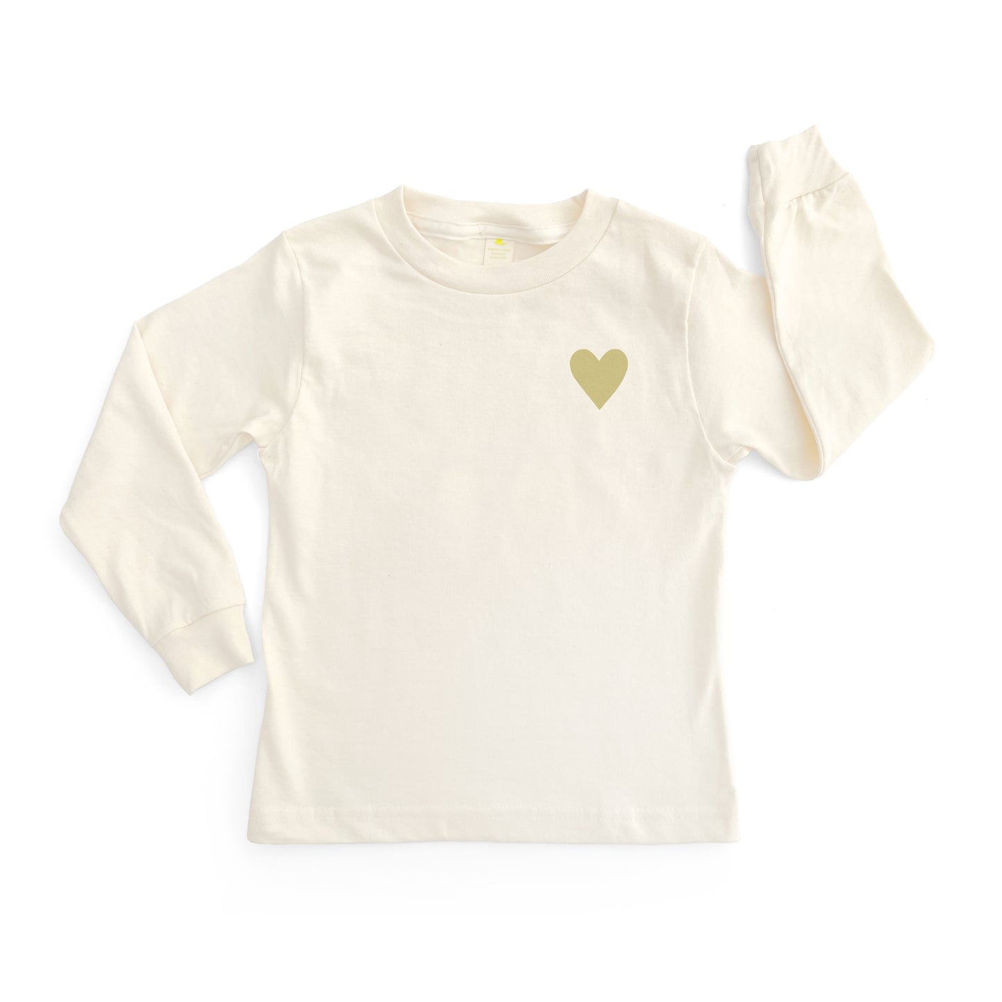 MINI HEART | ORGANIC COTTON LONG SLEEVE KIDS' T-SHIRT
