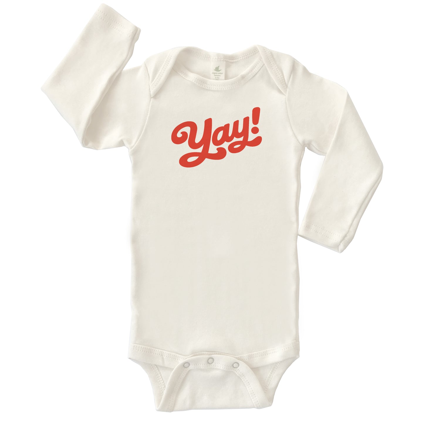 YAY! | ORGANIC COTTON BABY LONG SLEEVE ONESIE