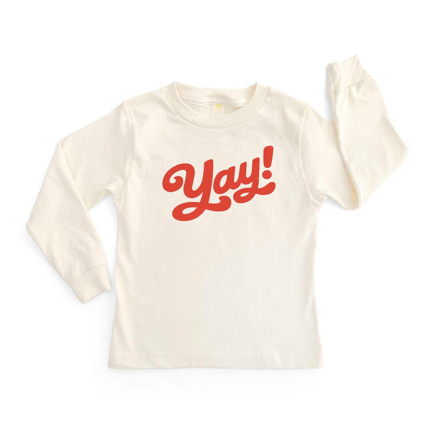 YAY! | ORGANIC COTTON LONG SLEEVE T-SHIRT