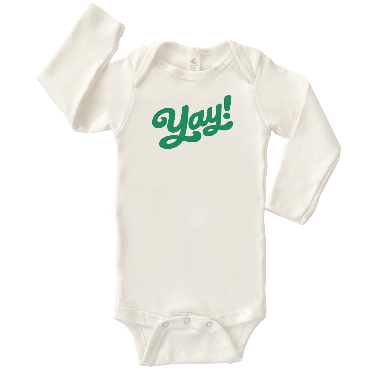 YAY! | ORGANIC COTTON BABY LONG SLEEVE ONESIE
