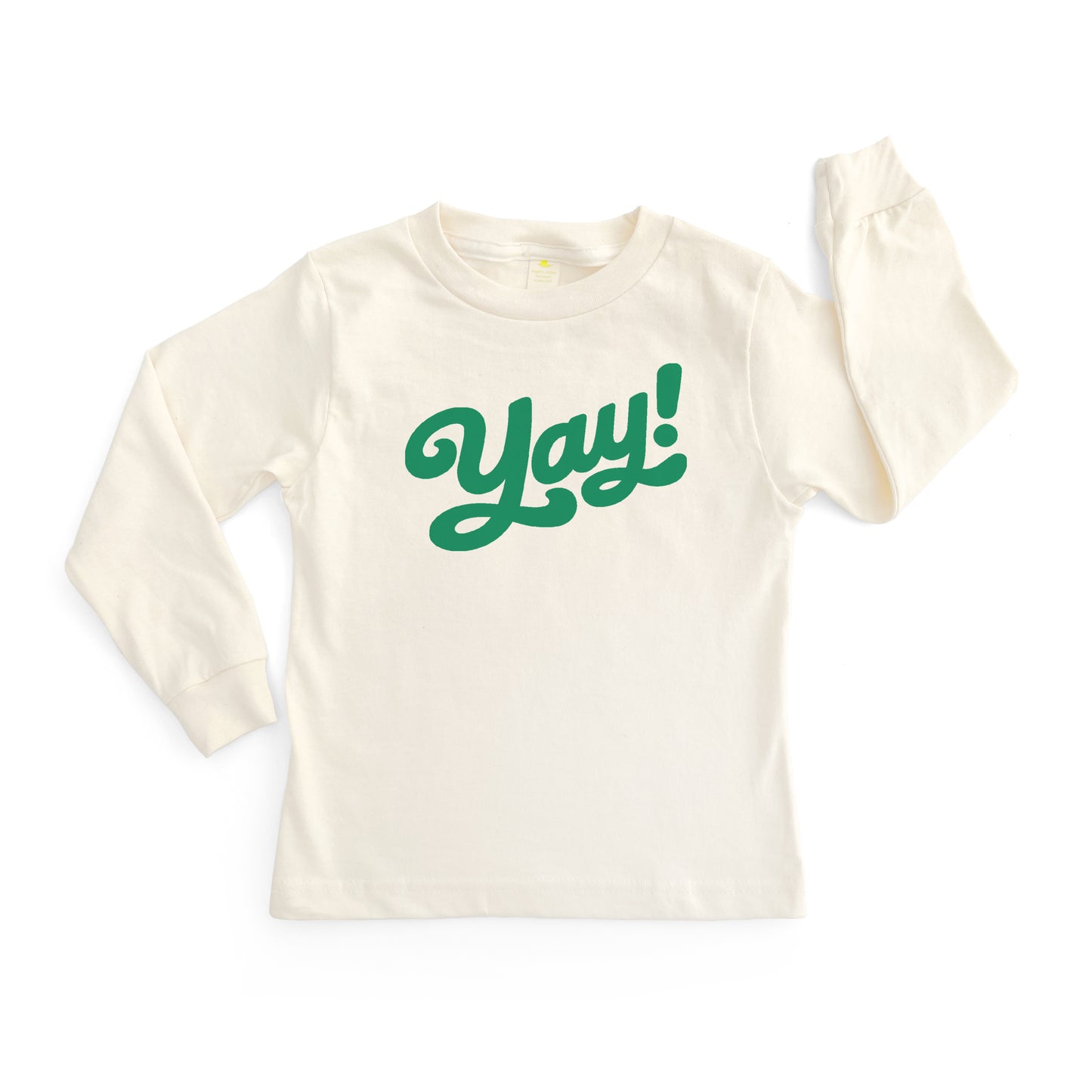 YAY! | ORGANIC COTTON LONG SLEEVE T-SHIRT