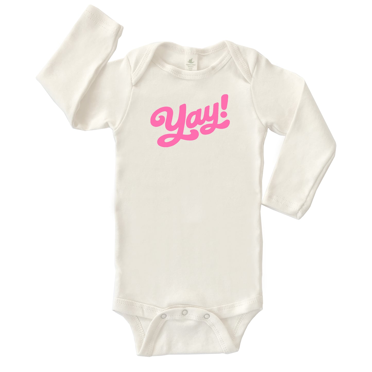 YAY! | ORGANIC COTTON BABY LONG SLEEVE ONESIE