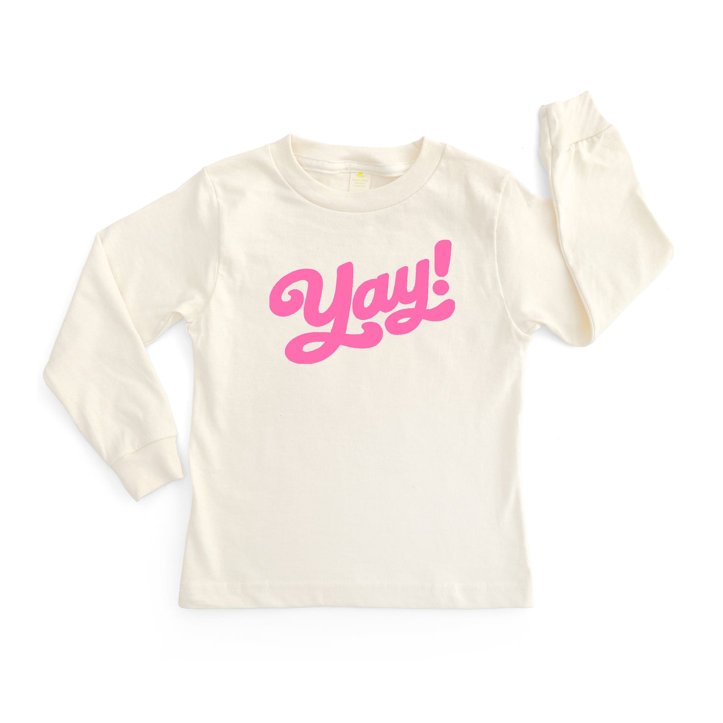 YAY! | ORGANIC COTTON LONG SLEEVE T-SHIRT