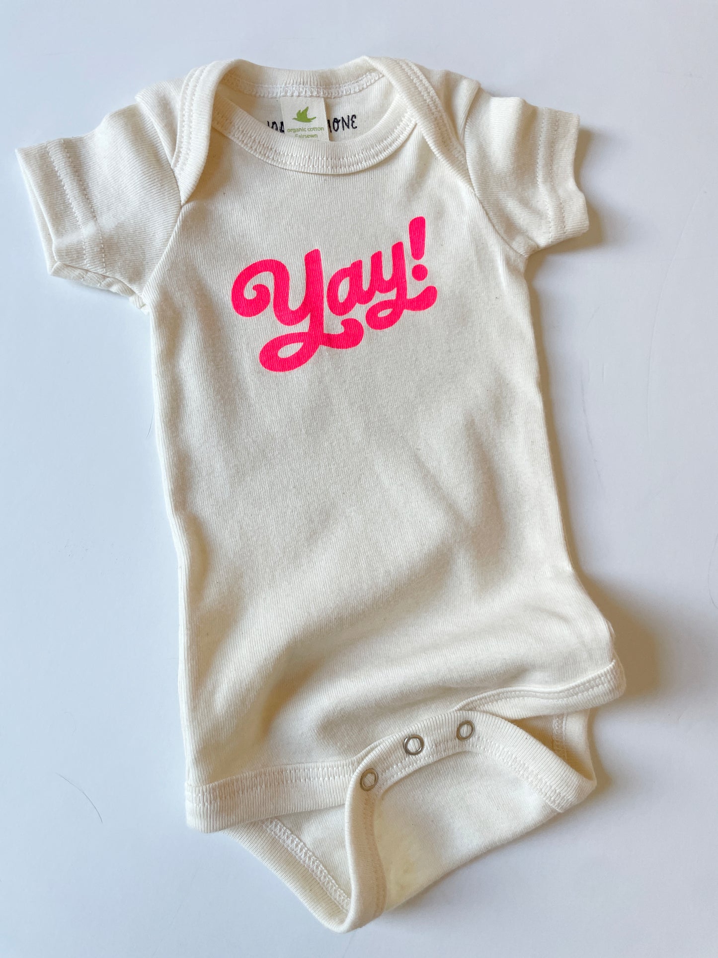 YAY! | ORGANIC COTTON BABY ONESIE