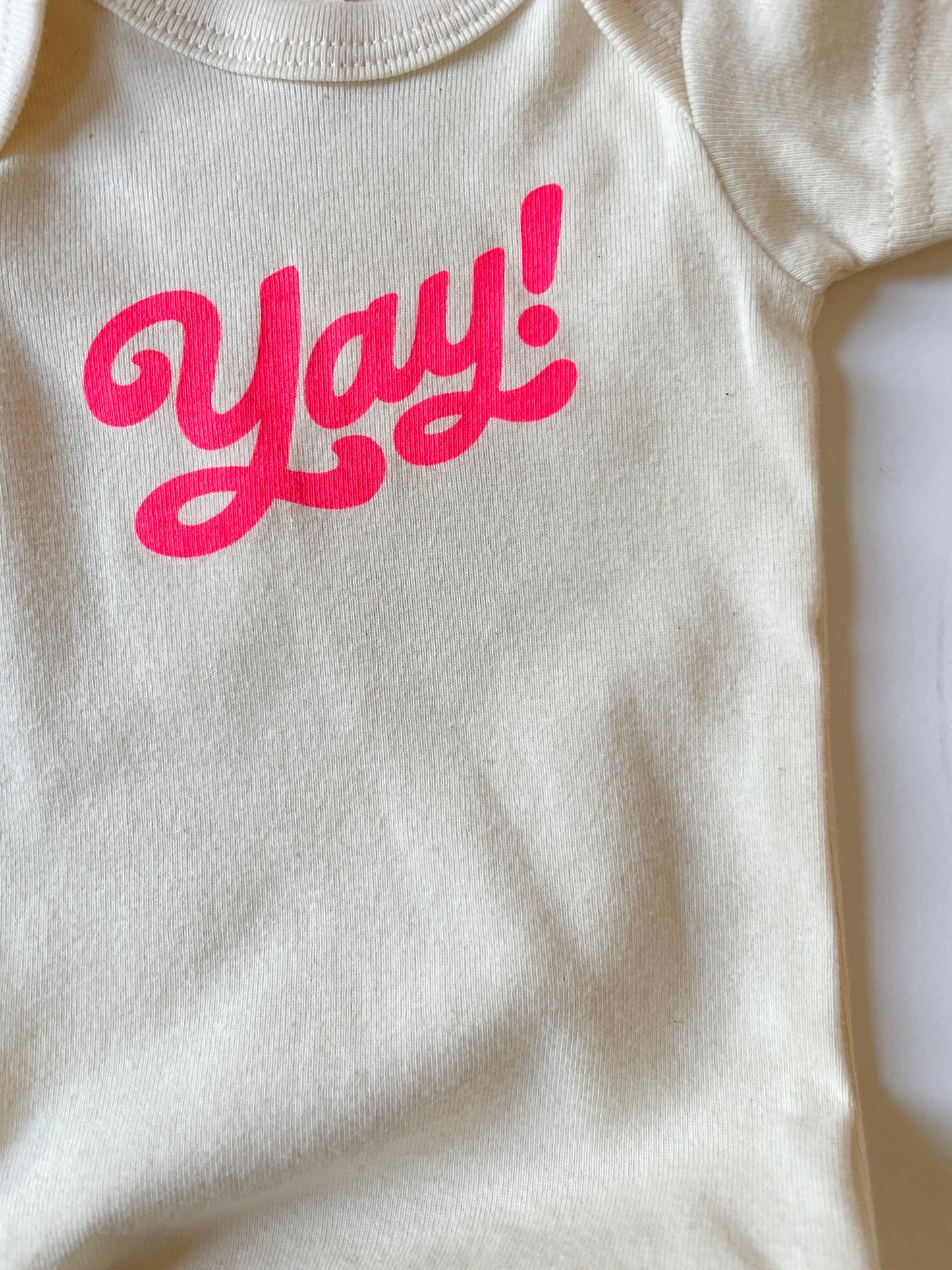 YAY! | ORGANIC COTTON BABY ONESIE