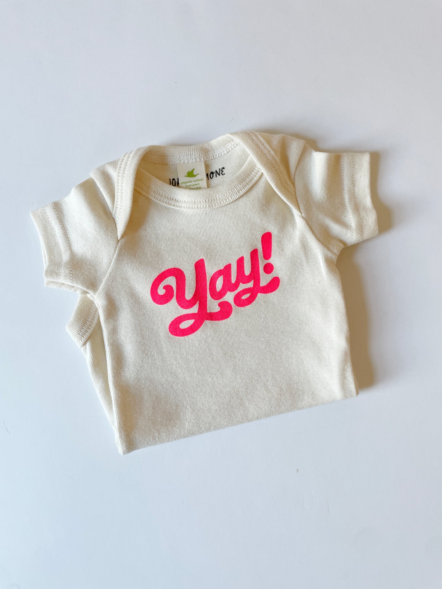 YAY! | ORGANIC COTTON BABY ONESIE