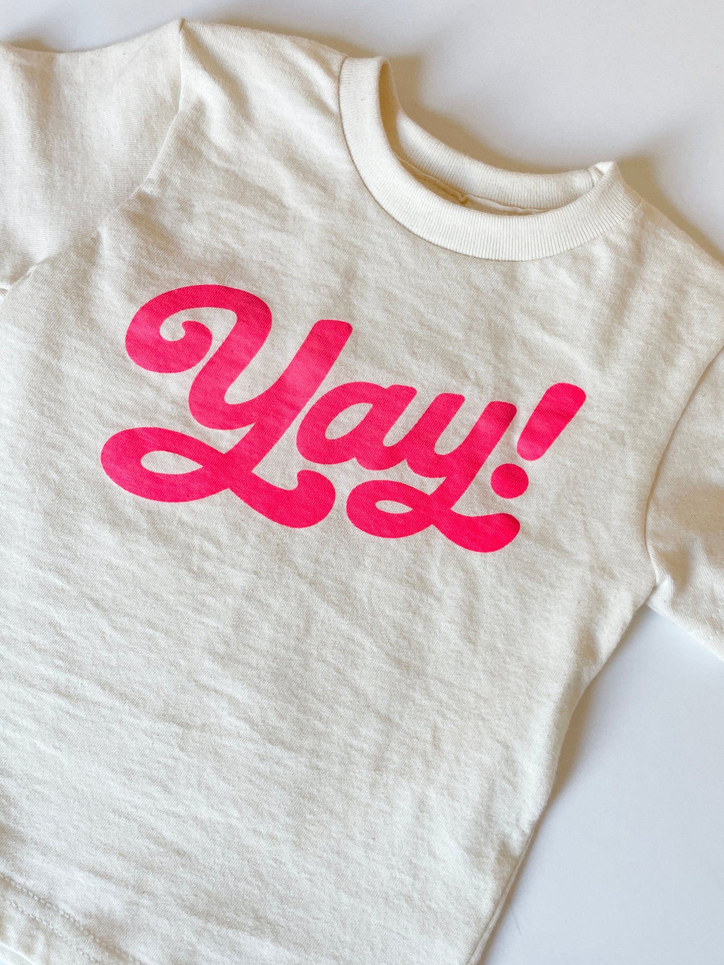 YAY! | ORGANIC COTTON LONG SLEEVE T-SHIRT