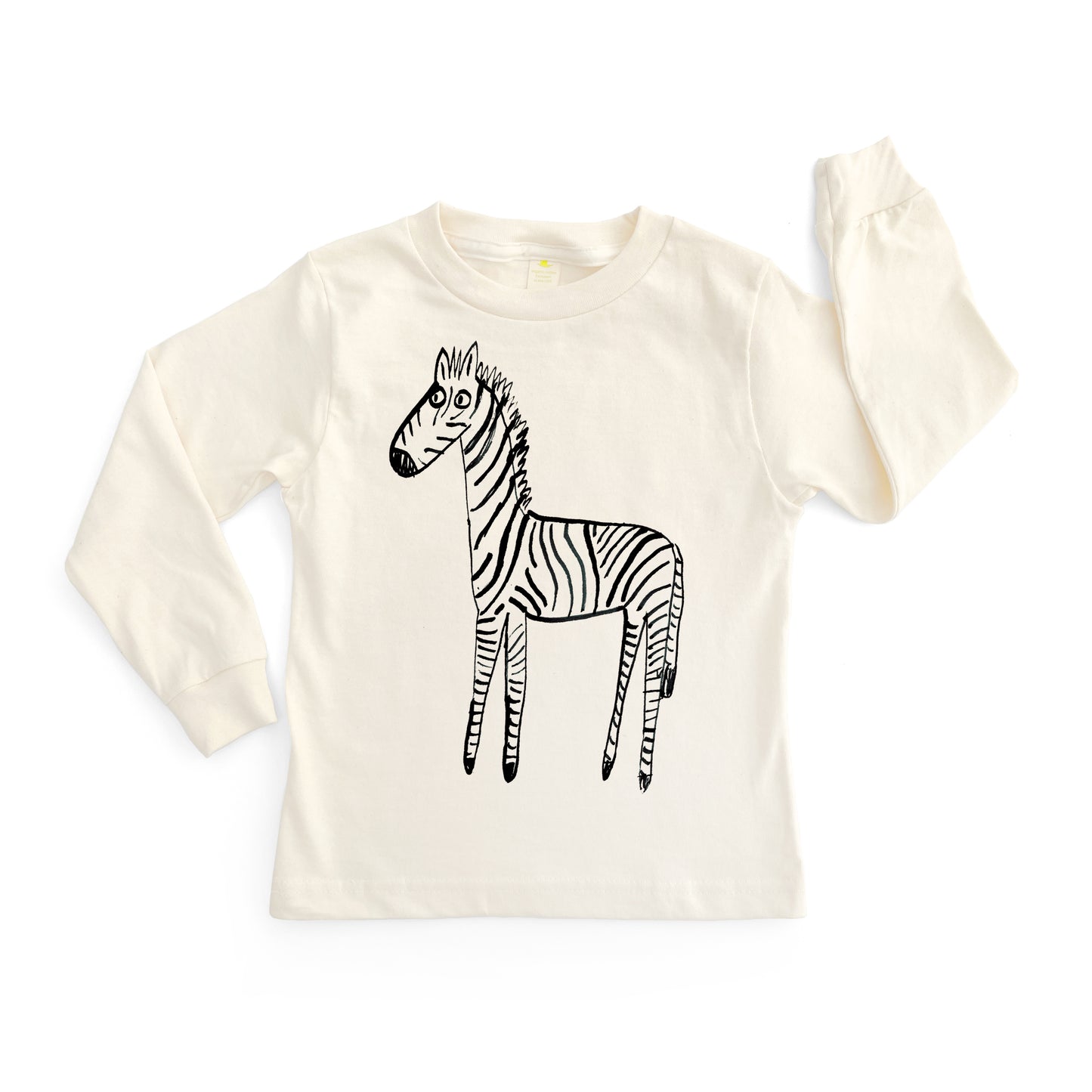 ZEBRA | ORGANIC COTTON LONG SLEEVE KIDS' T-SHIRT