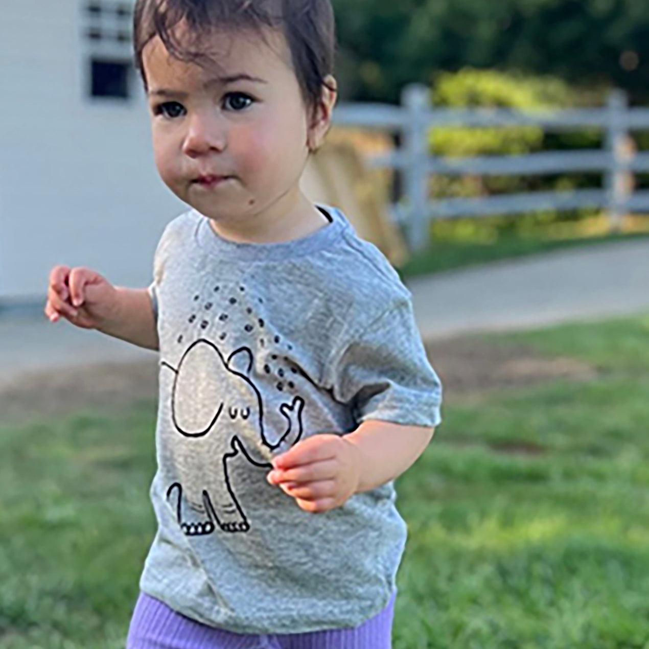 SPLASHY ELEPHANT | ORGANIC COTTON KIDS' T-SHIRT