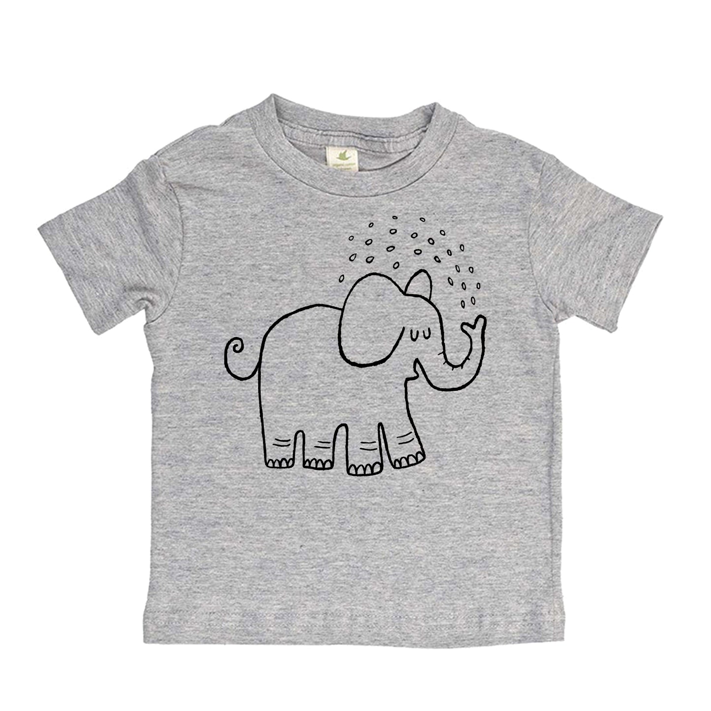 SPLASHY ELEPHANT | ORGANIC COTTON KIDS' T-SHIRT