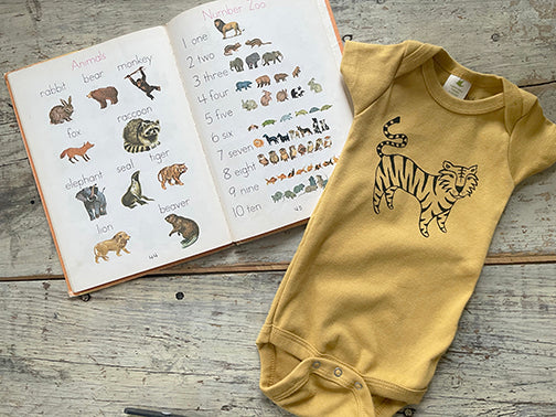 TIGER | ORGANIC COTTON BABY ONESIE