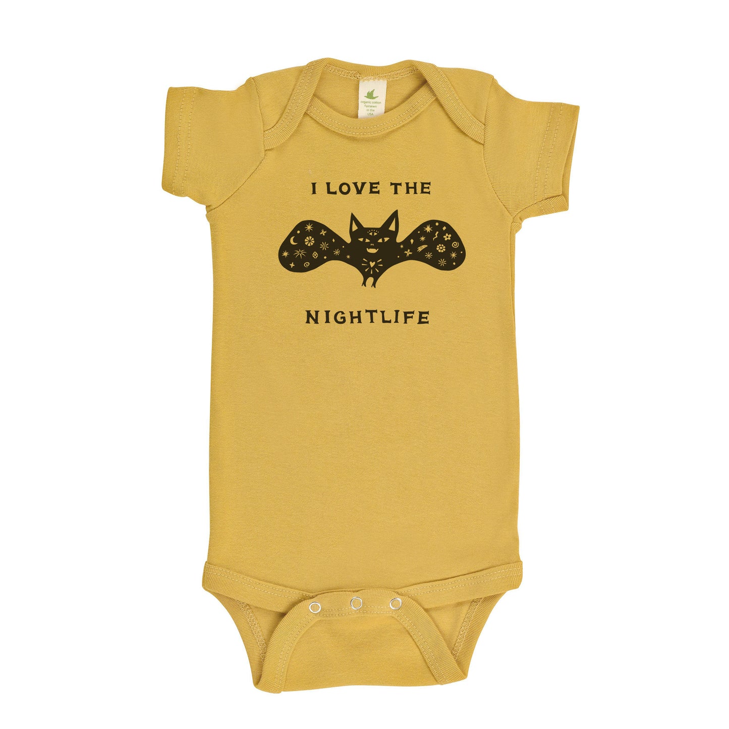 BAT | ORGANIC COTTON BABY ONESIE