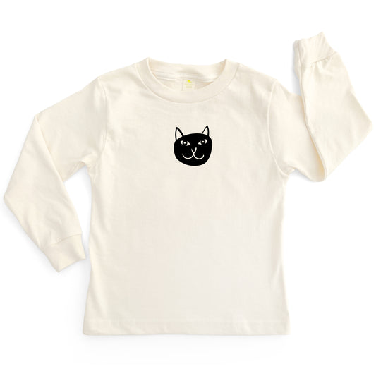 CAT | ORGANIC COTTON LONG SLEEVE KIDS' T-SHIRT