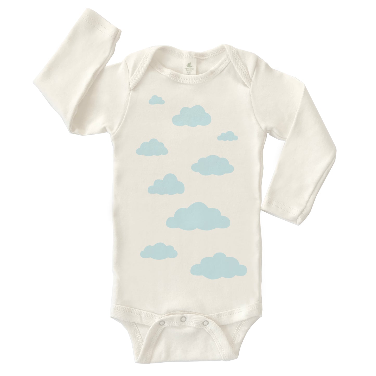 CLOUD 9 | ORGANIC COTTON BABY ONESIE | LONG SLEEVES