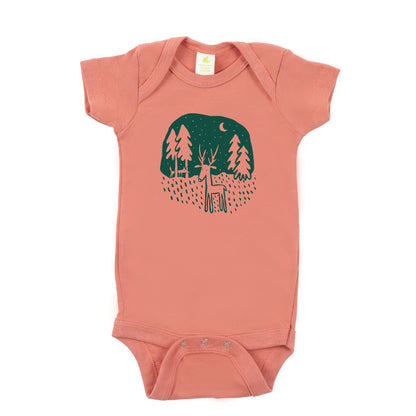DEER FRIEND ORGANIC COTTON BABY ONESIE