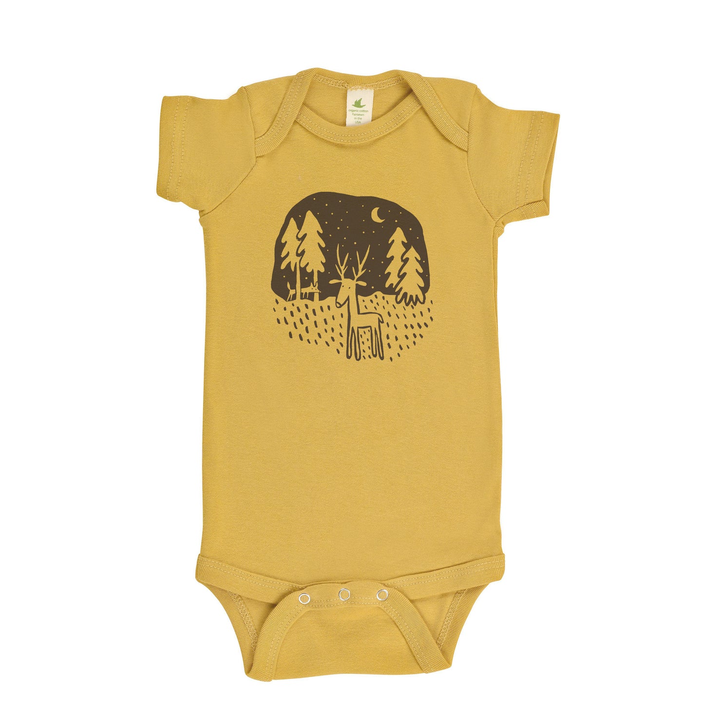 DEER FRIEND ORGANIC COTTON BABY ONESIE