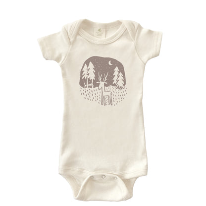 DEER FRIEND ORGANIC COTTON BABY ONESIE