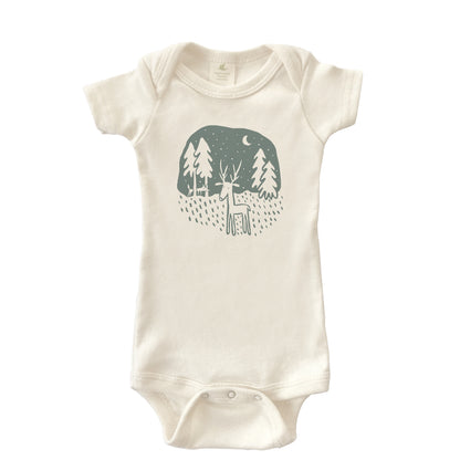 DEER FRIEND ORGANIC COTTON BABY ONESIE