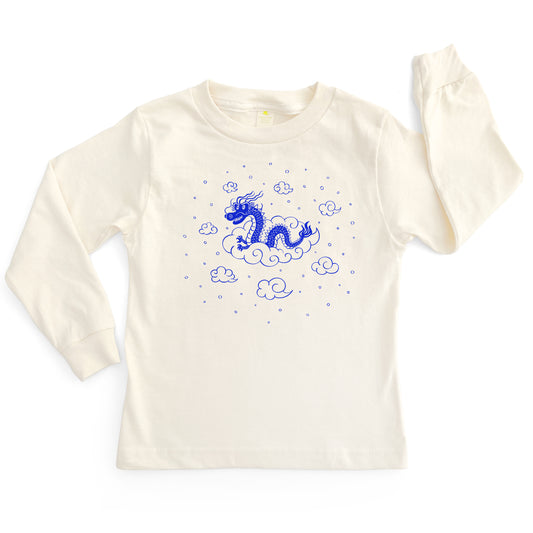 DRAGON ORGANIC COTTON LONG SLEEVE KIDS' T-SHIRT