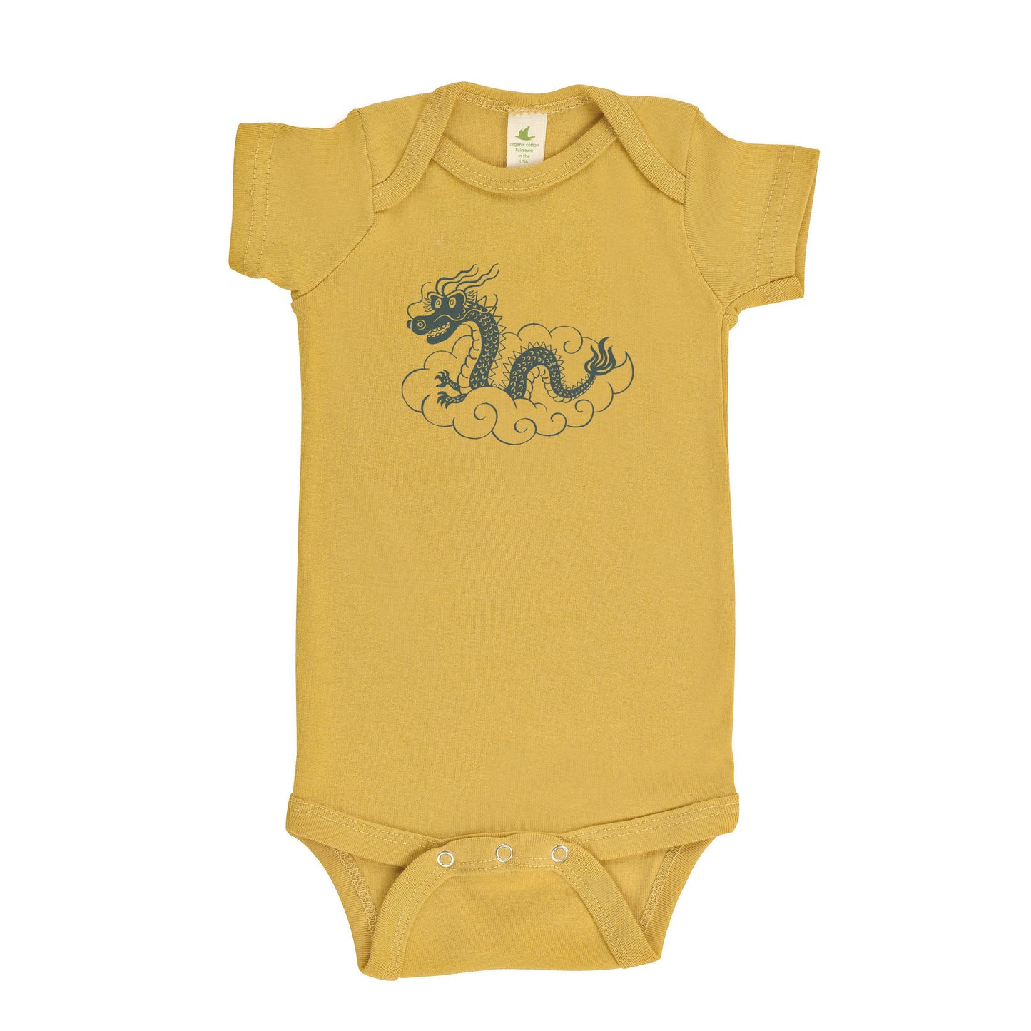 DRAGON | ORGANIC COTTON BABY ONESIE