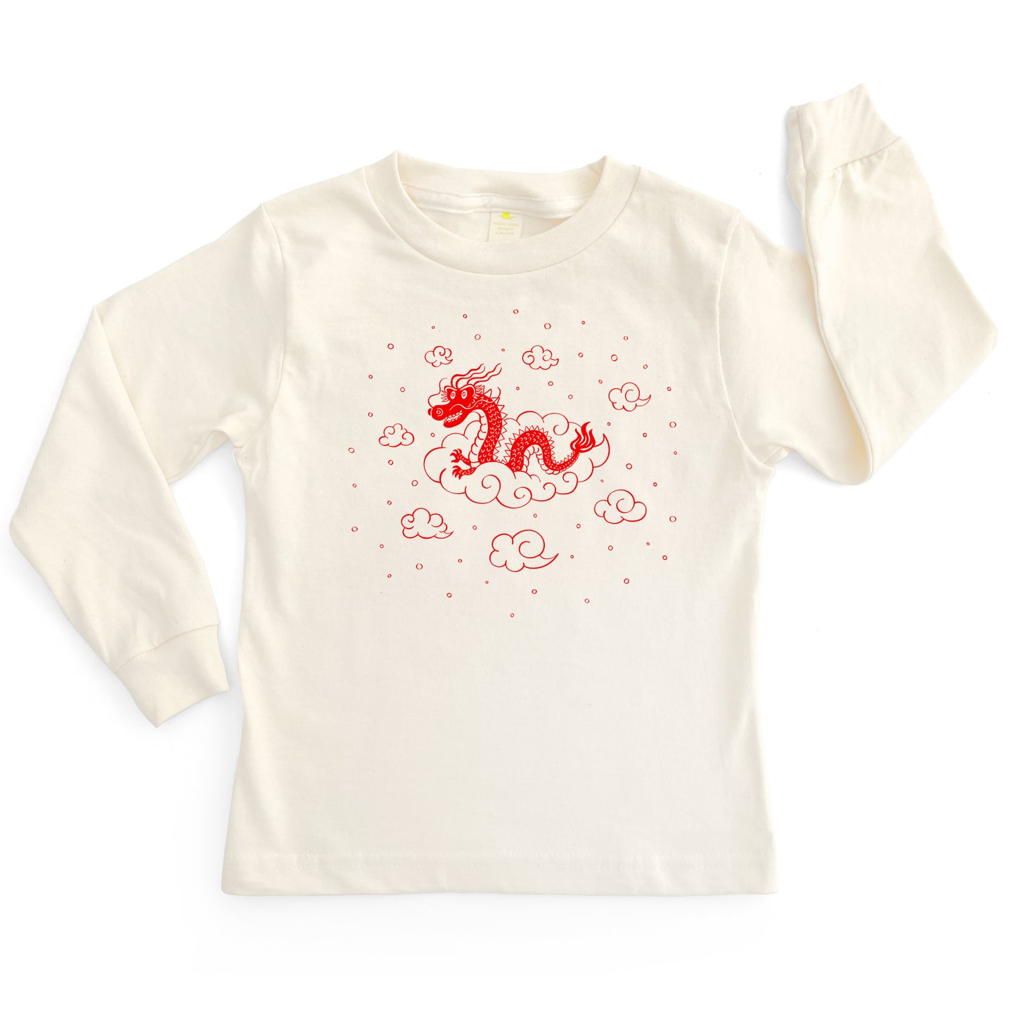 DRAGON ORGANIC COTTON LONG SLEEVE KIDS' T-SHIRT