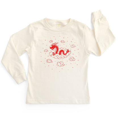 DRAGON ORGANIC COTTON LONG SLEEVE KIDS' T-SHIRT