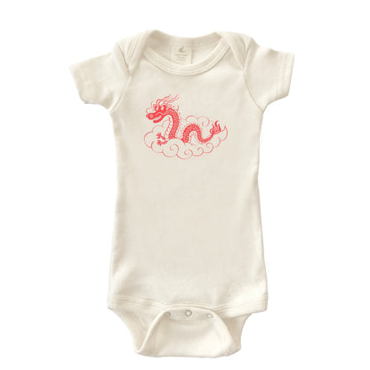 DRAGON | ORGANIC COTTON BABY ONESIE