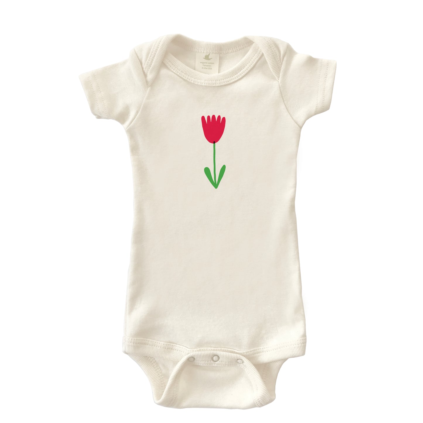 MINI FLOWER ORGANIC COTTON BABY ONESIE
