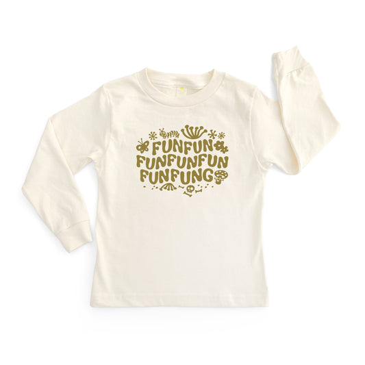 FUN FUN FUNGI | ORGANIC COTTON LONG SLEEVE T-SHIRT