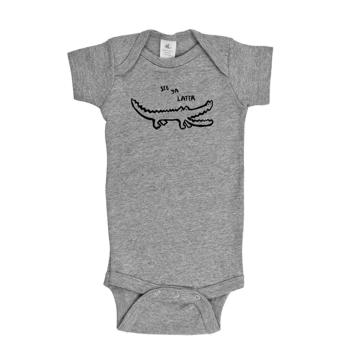 LATER GATOR | ORGANIC COTTON BABY ONESIE