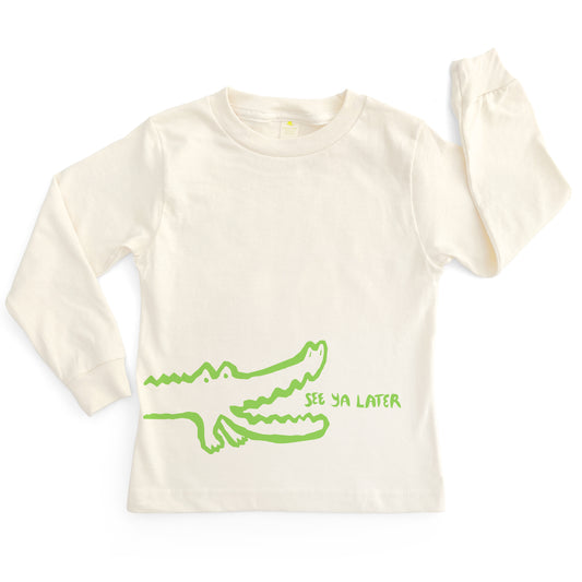 LATER GATOR ORGANIC COTTON LONG SLEEVE KIDS' T-SHIRT