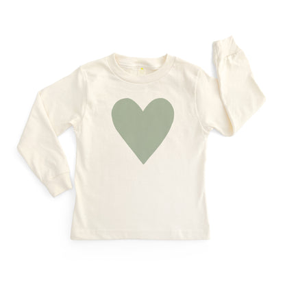 HEART | ORGANIC COTTON LONG SLEEVE T-SHIRT