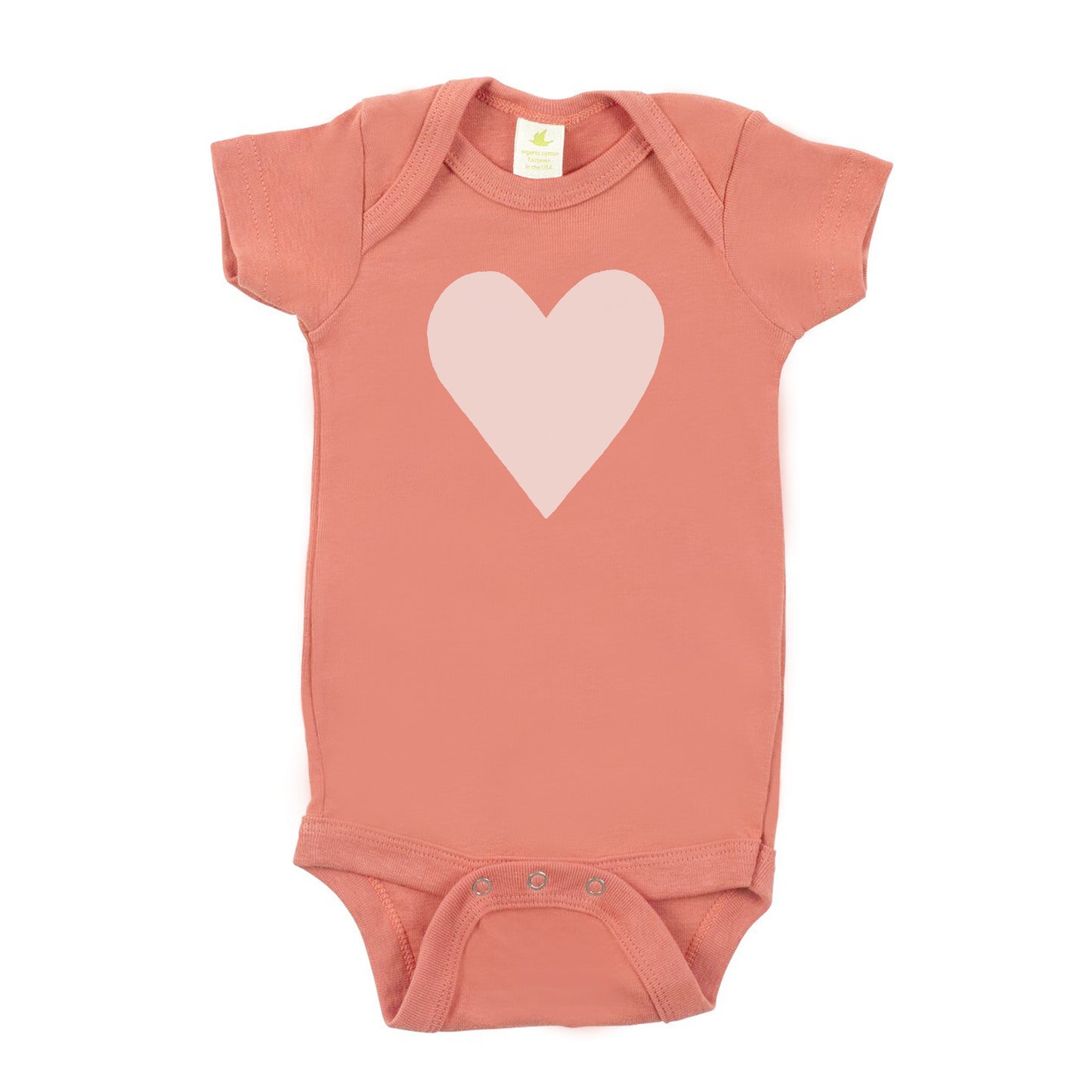 HEART | ORGANIC COTTON BABY ONESIE