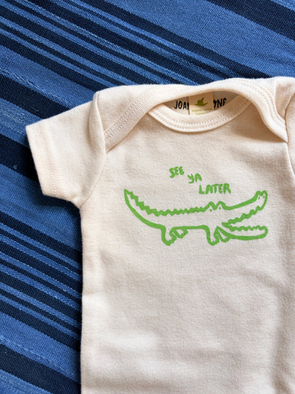 LATER GATOR | ORGANIC COTTON BABY ONESIE