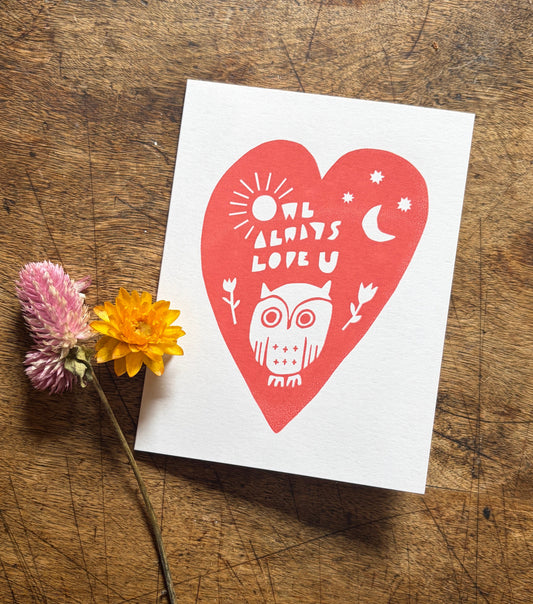 OWL ALWAYS LOVE U CARD