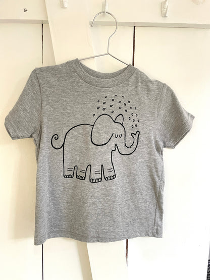SPLASHY ELEPHANT | ORGANIC COTTON T-SHIRT
