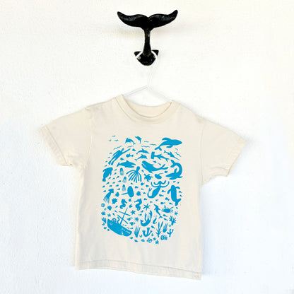 DEEP BLUE SEA ORGANIC COTTON KIDS' T-SHIRT