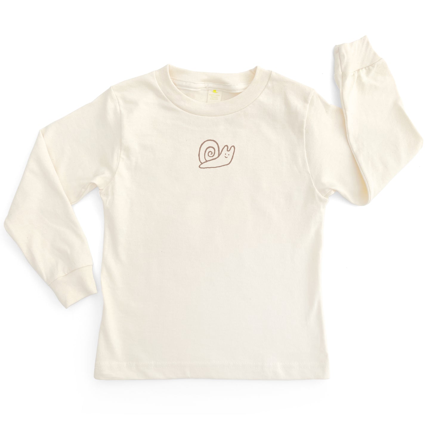 SNAIL ORGANIC COTTON LONG SLEEVE KIDS' T-SHIRT