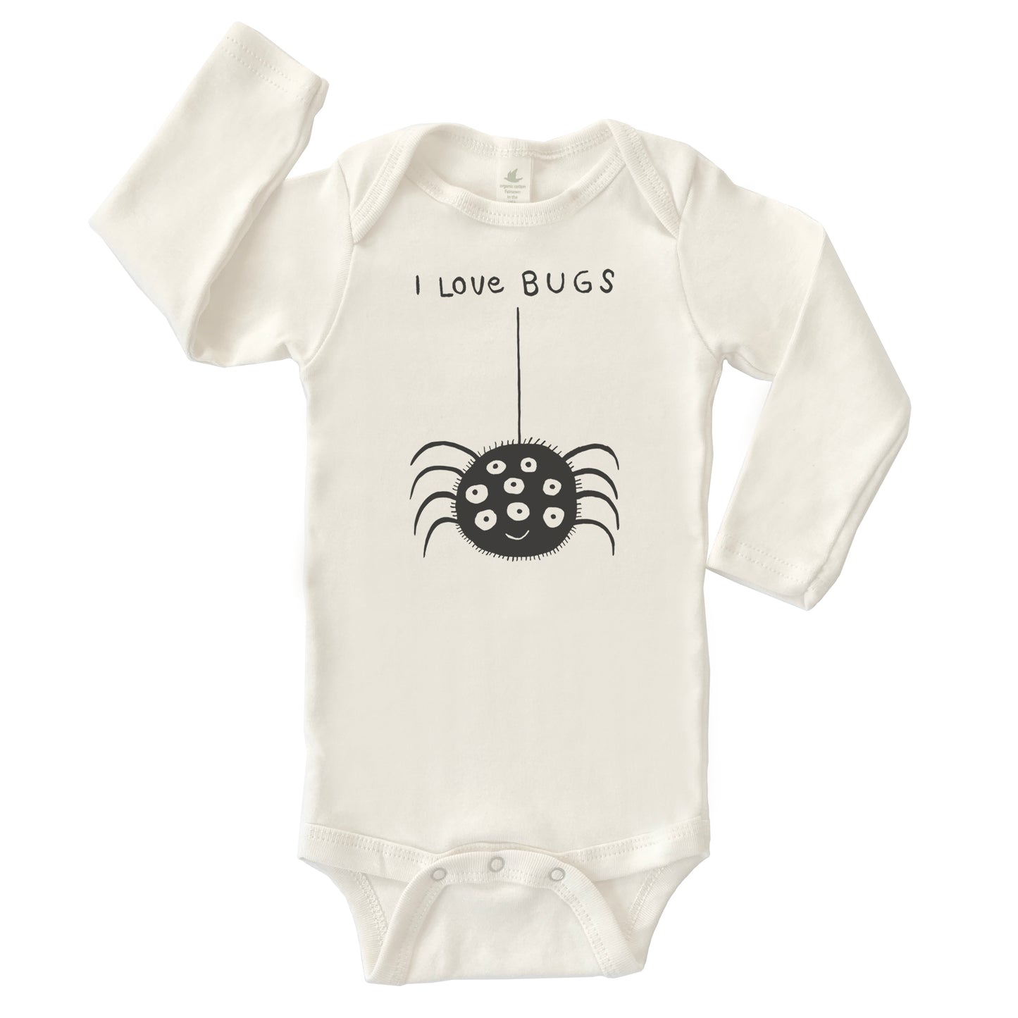 SPIDER | ORGANIC COTTON BABY ONESIE | LONG SLEEVES