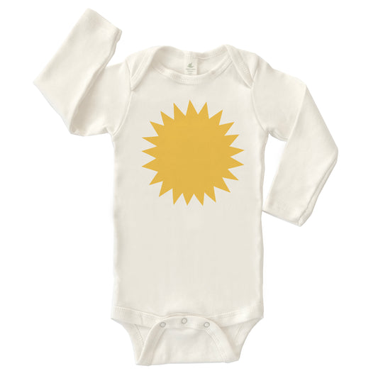 SUN | ORGANIC COTTON BABY ONESIE | LONG SLEEVES