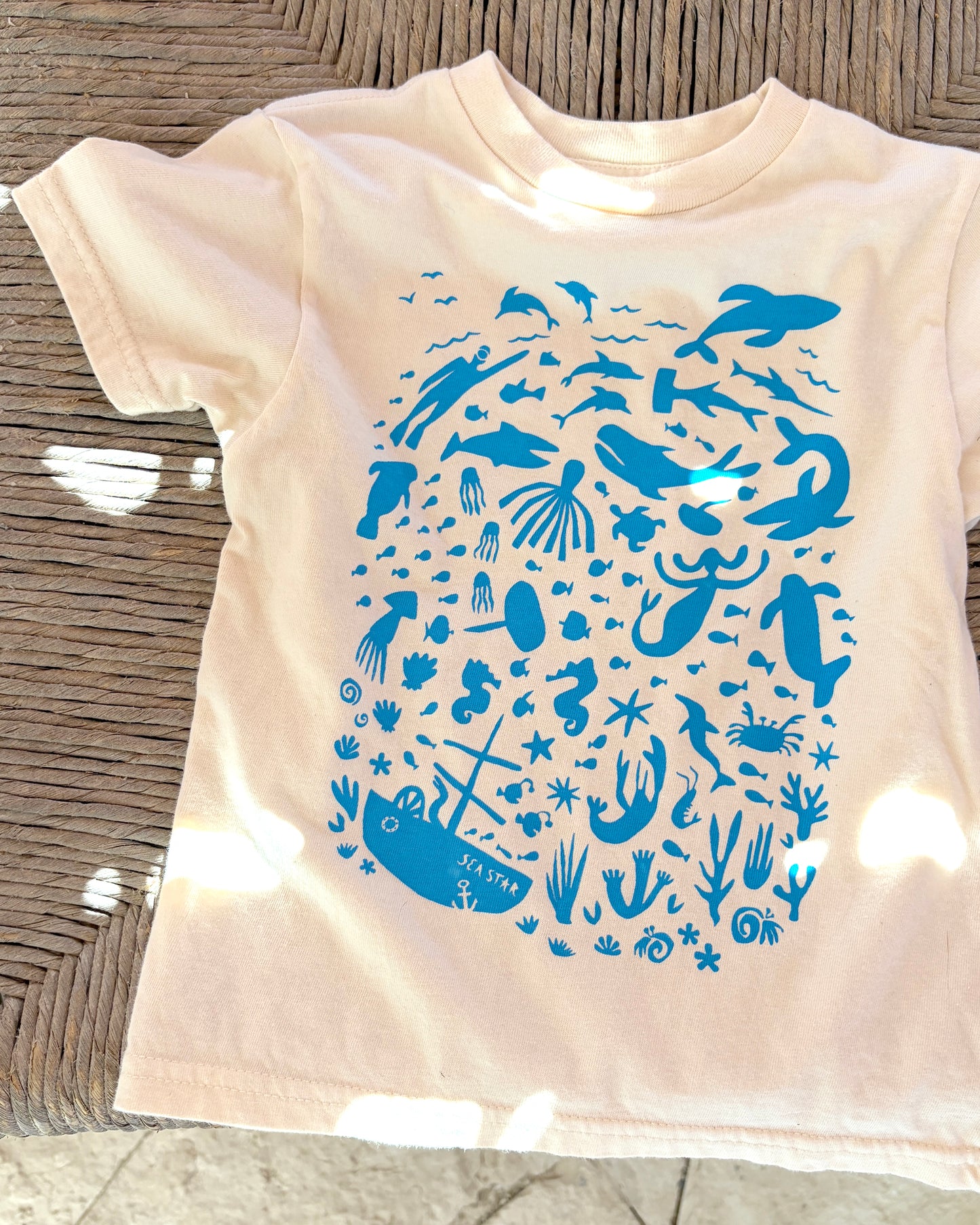 DEEP BLUE SEA ORGANIC COTTON KIDS' T-SHIRT