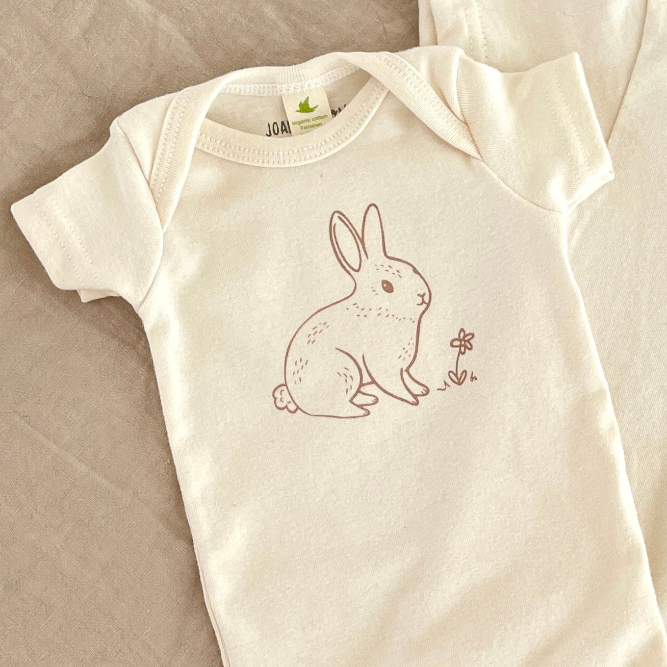 BUNNY | ORGANIC COTTON BABY ONESIE