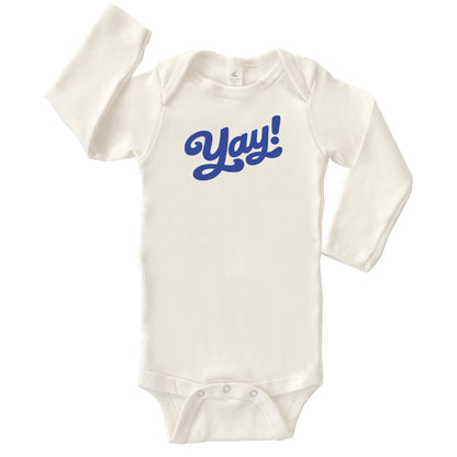 YAY! | ORGANIC COTTON BABY LONG SLEEVE ONESIE