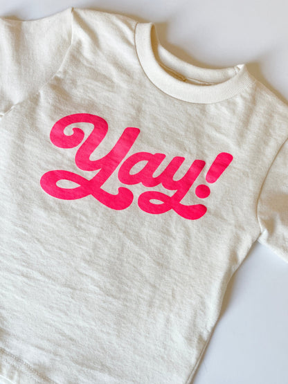 YAY! | ORGANIC COTTON LONG SLEEVE T-SHIRT