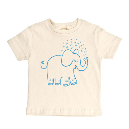 SPLASHY ELEPHANT | ORGANIC COTTON T-SHIRT