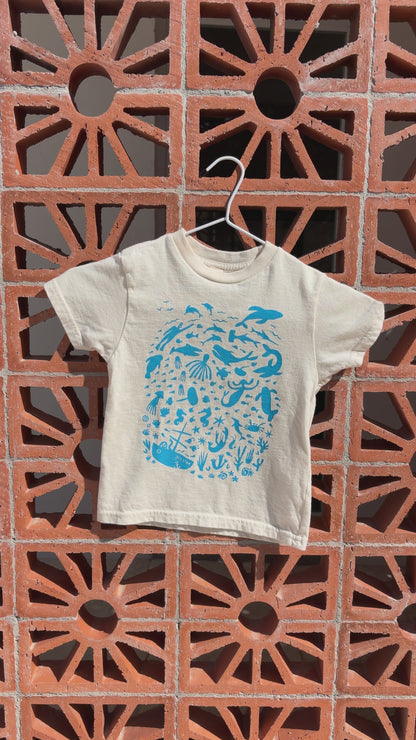 DEEP BLUE SEA ORGANIC COTTON KIDS' T-SHIRT